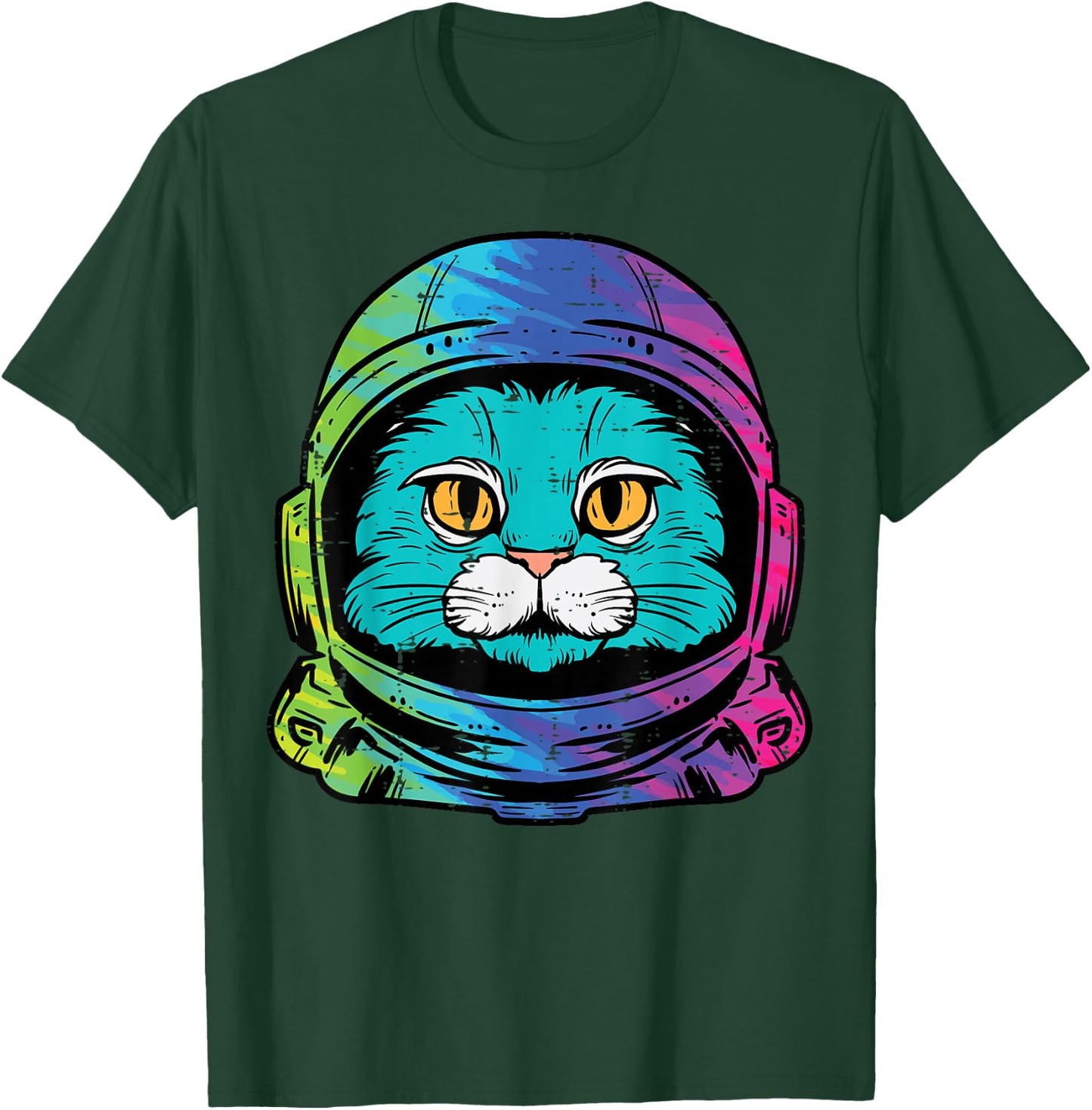 Cat Astronaut Cool Space Kitty Universe Men Boys Kids Women T-Shirt - T-Shirt | Forest