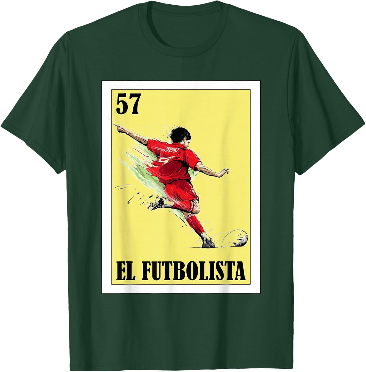 Funny Mexican Soccer Design - El Futbolista T-Shirt - T-Shirt | Forest