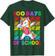 100 Days of School Unicorn Girls Teacher 100th Day of School T-Shirt - T-Shirt | Forest