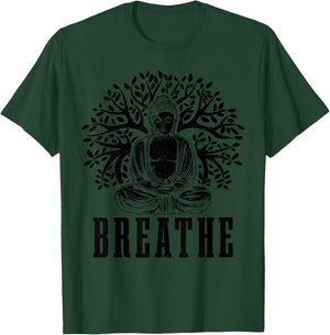 Buddha Meditation Breathe Yoga Zen Buddhism Yogi Buddhist T-Shirt - T-Shirt | Forest