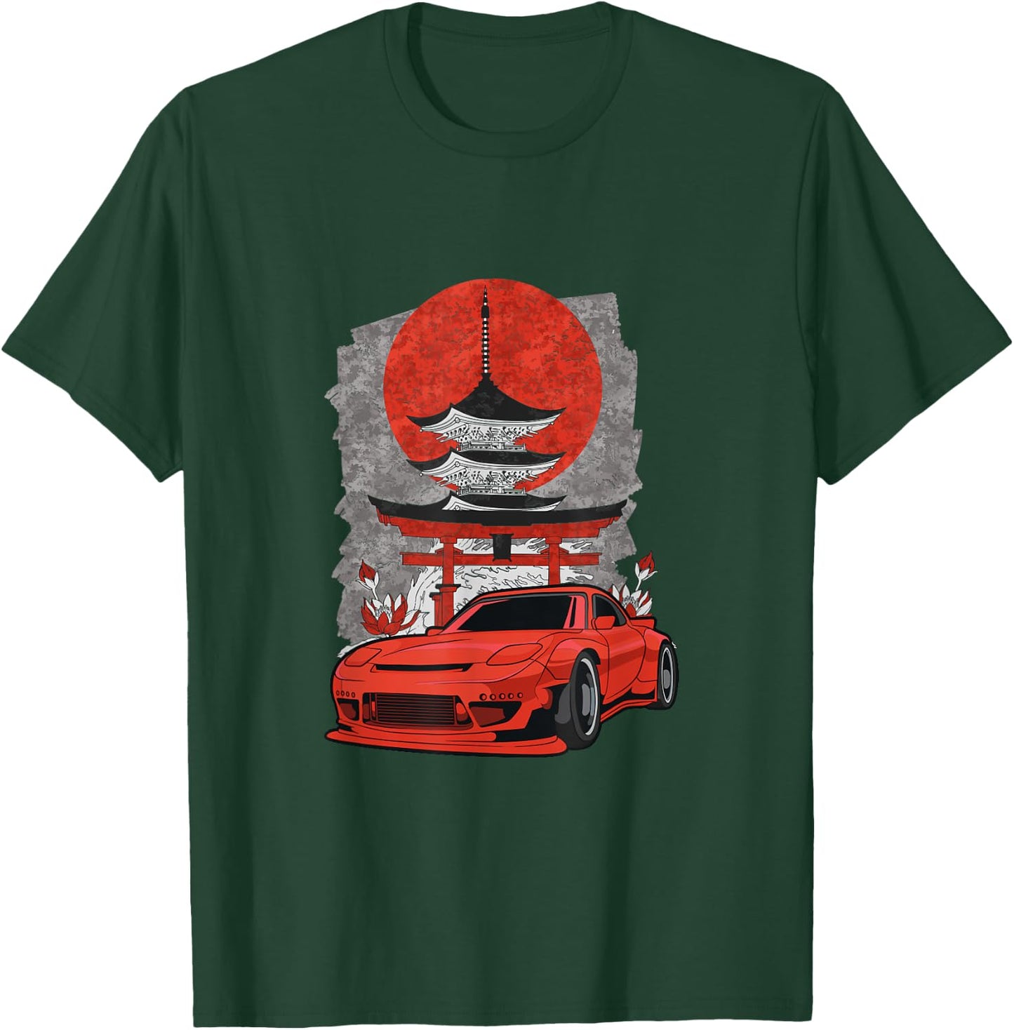 Rotary Engine Car Meet Tuning Rx Japan Shinto Rotorlife T-Shirt - T-Shirt | Forest