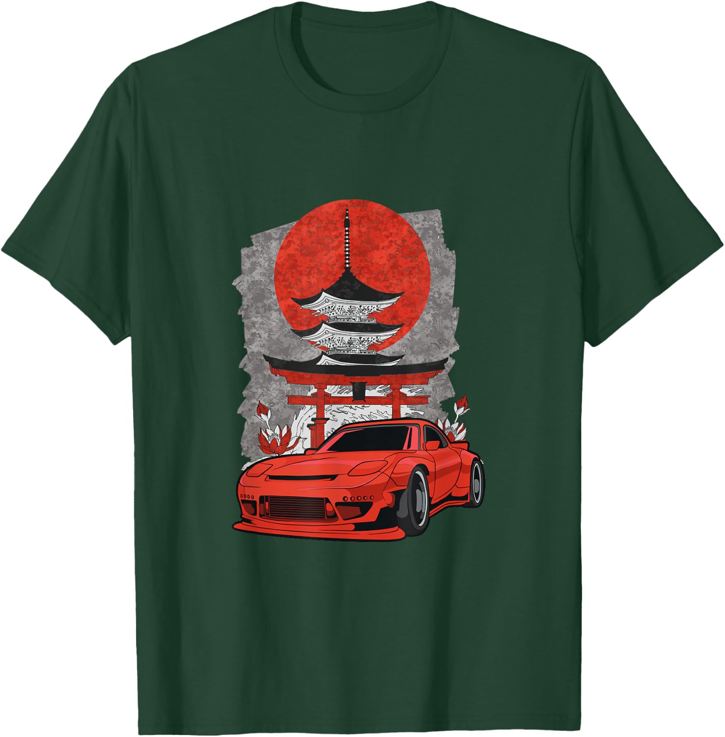 Rotary Engine Car Meet Tuning Rx Japan Shinto Rotorlife T-Shirt - T-Shirt | Forest