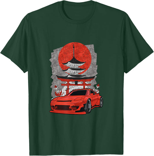 Rotary Engine Car Meet Tuning Rx Japan Shinto Rotorlife T-Shirt - T-Shirt | Forest
