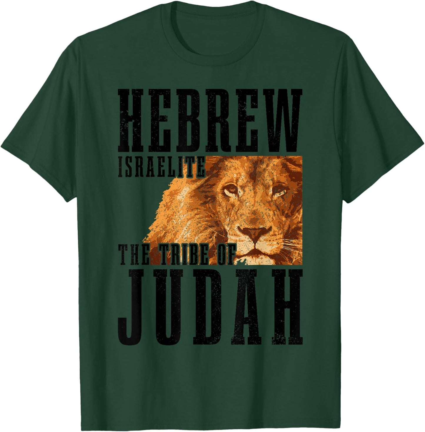 Hebrew Israelite Tribe Of Judah Lion Jew Jewish Israel T-Shirt - T-Shirt | Forest