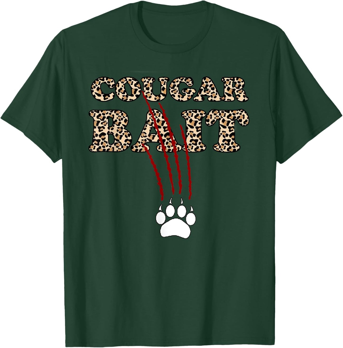 Cougar Bait Funny Halloween Costume Older Woman Younger Man T-Shirt - T-Shirt | Forest