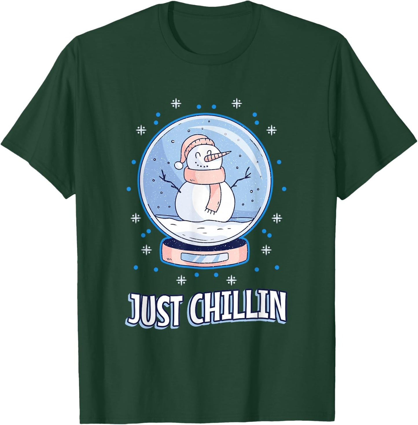 Snowflakes Christmas holiday slush snow snowman T-Shirt - T-Shirt | Forest