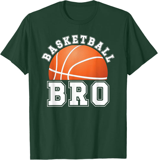 Basketball Brother Of A Basketball Player Bro T-Shirt - T-Shirt | Forest