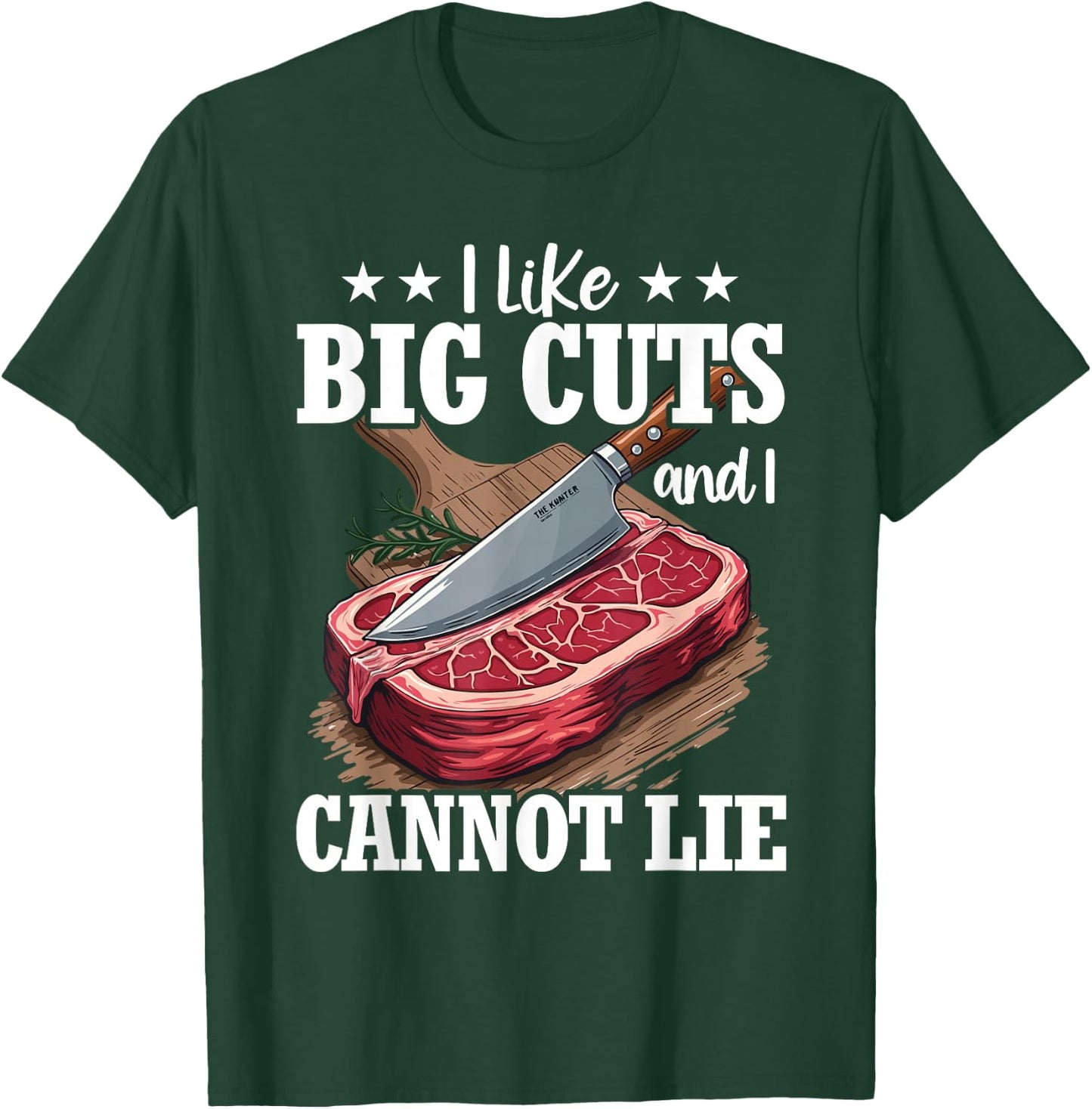 Funny Butcher Slaughter Meat Cutter Design Meat Lover Bbq T-Shirt - T-Shirt | Forest