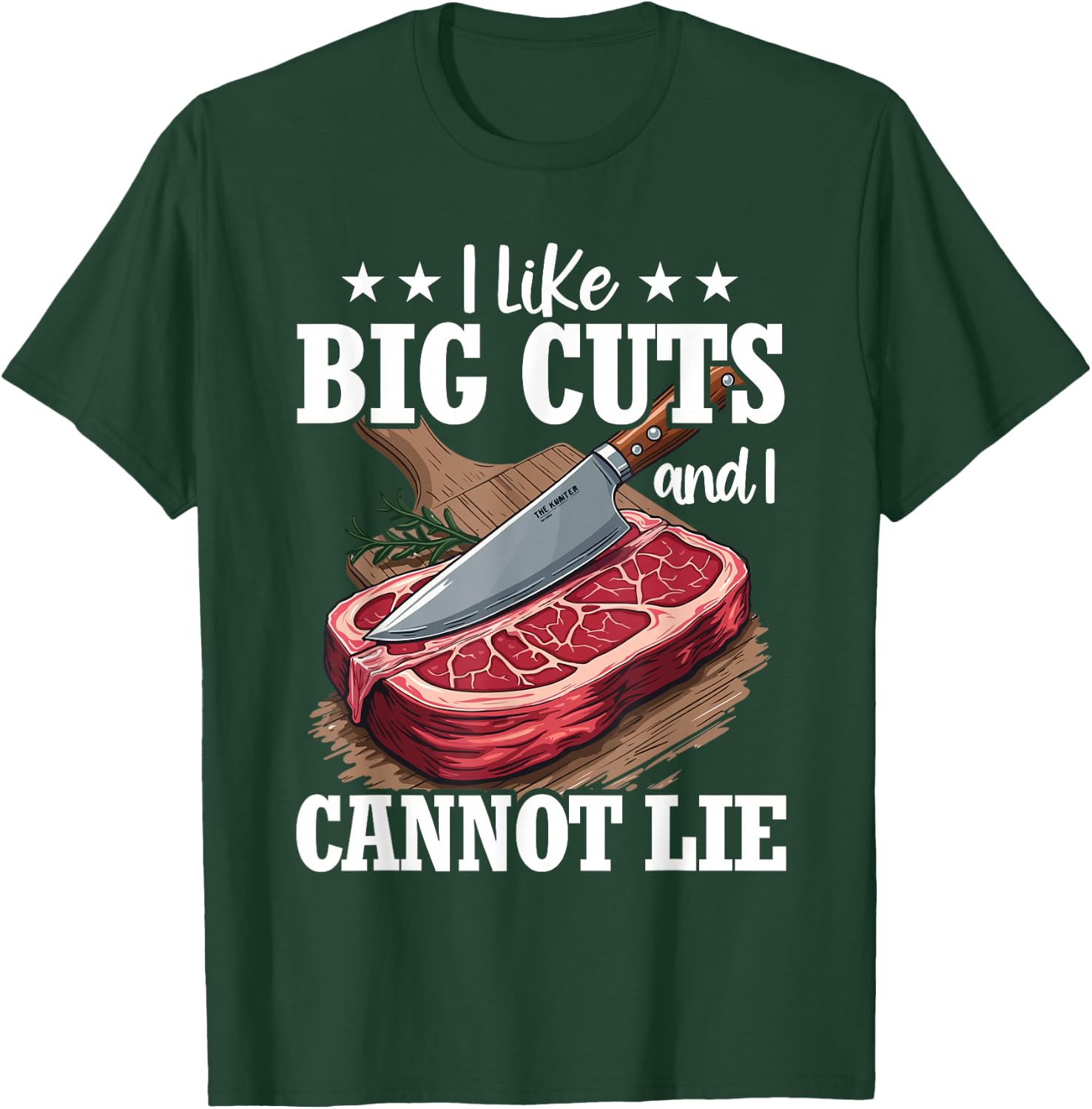 Funny Butcher Slaughter Meat Cutter Design Meat Lover Bbq T-Shirt - T-Shirt | Forest