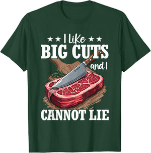 Funny Butcher Slaughter Meat Cutter Design Meat Lover Bbq T-Shirt - T-Shirt | Forest