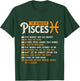 Top 10 Rules Of Pisces - Horoscope Zodiac Sign Astrology T-Shirt - T-Shirt | Forest