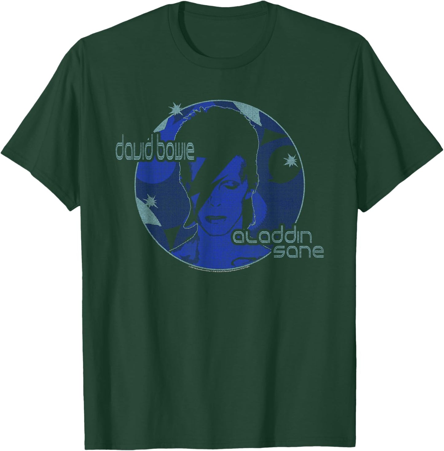 David Bowie - Blue Aladdin Sane T-Shirt - T-Shirt | Forest