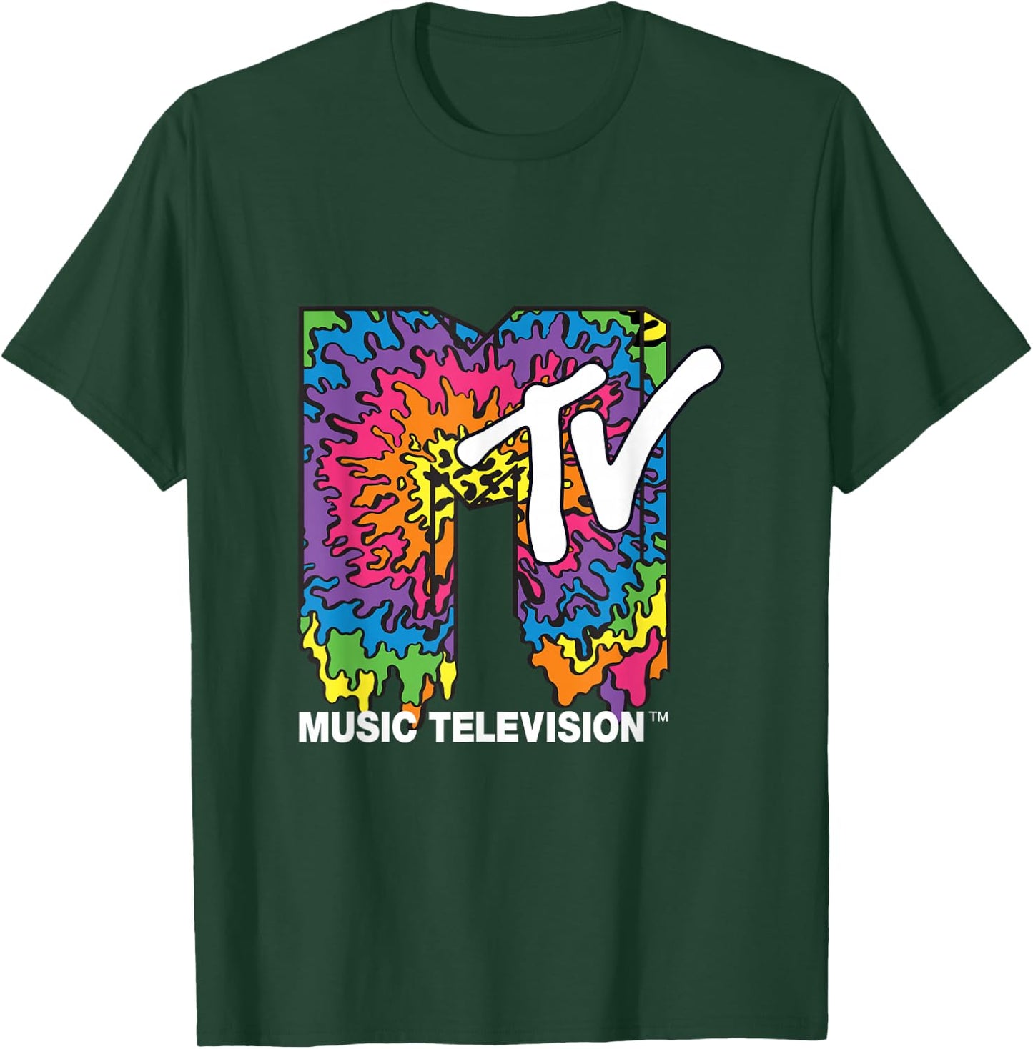 Classic MTV Melting Tie Dye T-Shirt - T-Shirt | Forest