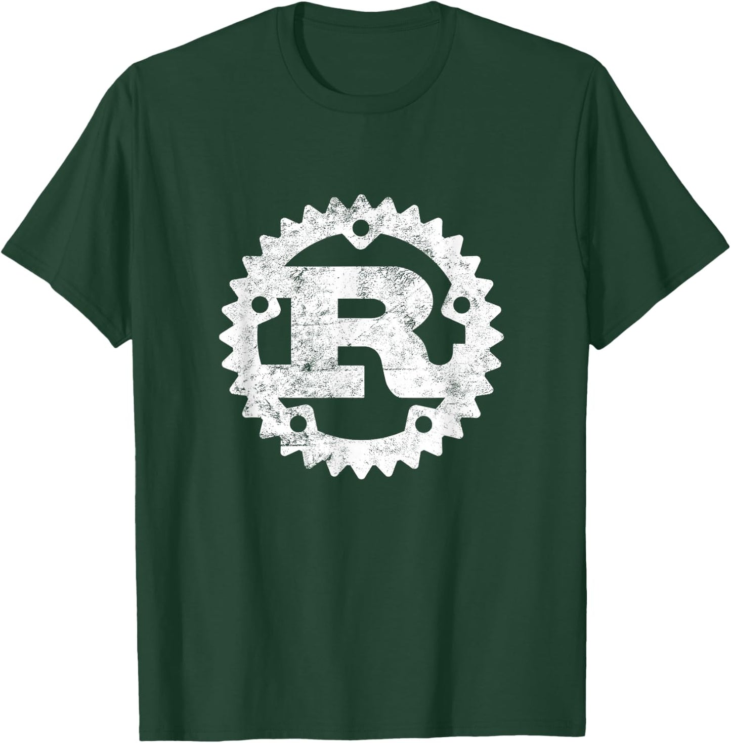 Rust Programming Logo Distressed T-Shirt - T-Shirt | Forest
