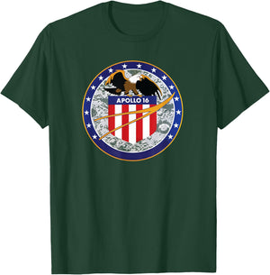 NASA Apollo 16 T-Shirt - T-Shirt | Forest