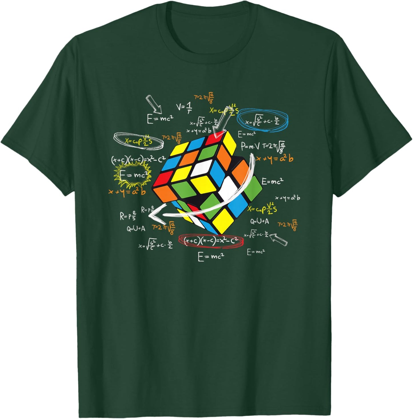 Cool Math Rubik Rubix Rubics Player Cube Math Lovers Small T-Shirt - T-Shirt | Forest