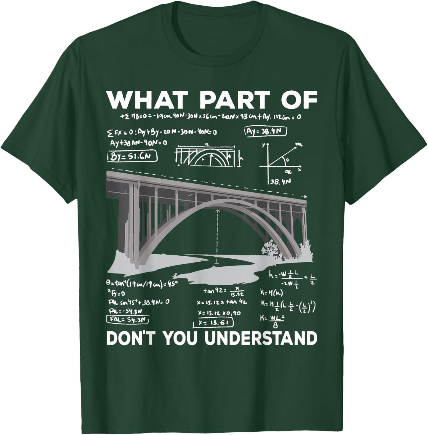 What Part Of Dont You Understand Construction Civil Engineer T-Shirt - T-Shirt | Forest