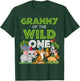 Granny of the Wild One Zoo Birthday Safari Jungle Animal T-Shirt - T-Shirt | Forest