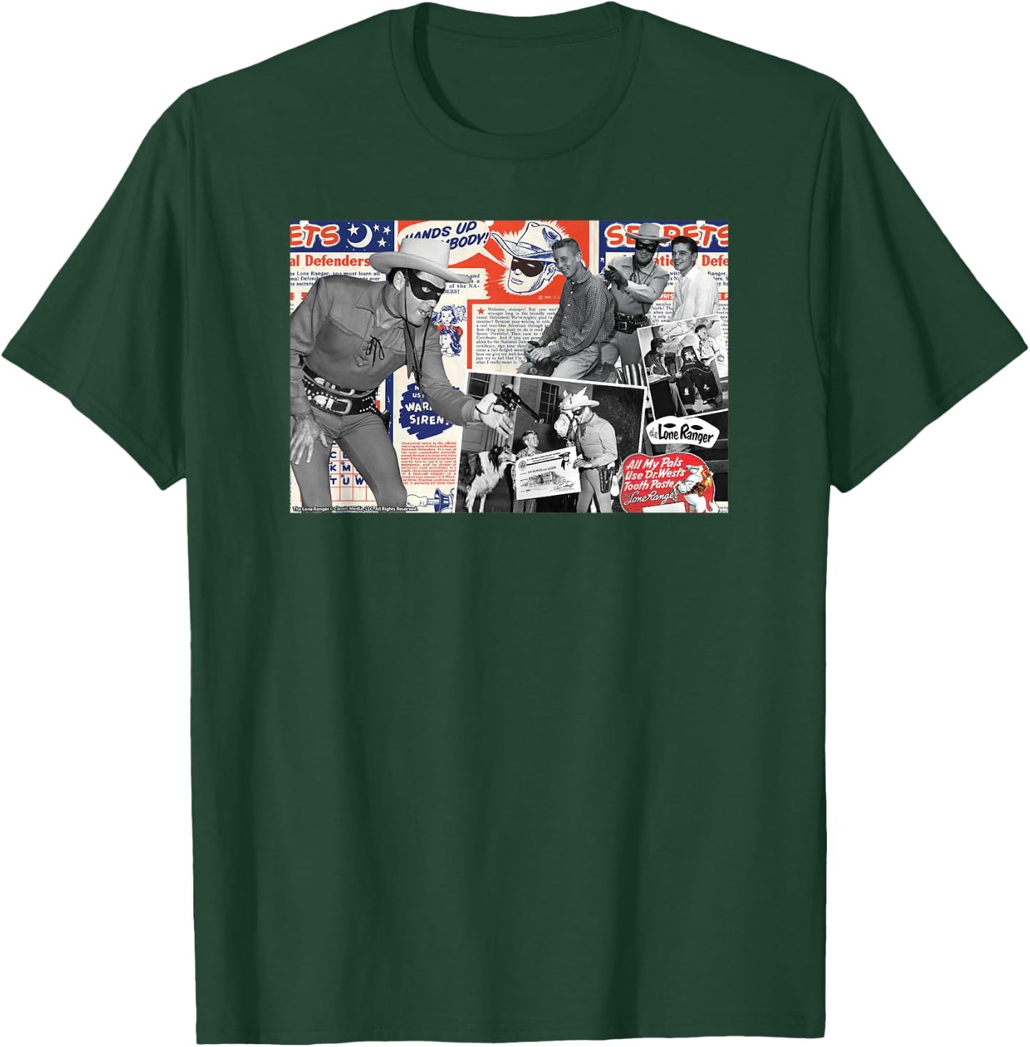 The Lone Ranger Frontier Legends Collage T-Shirt - T-Shirt | Forest