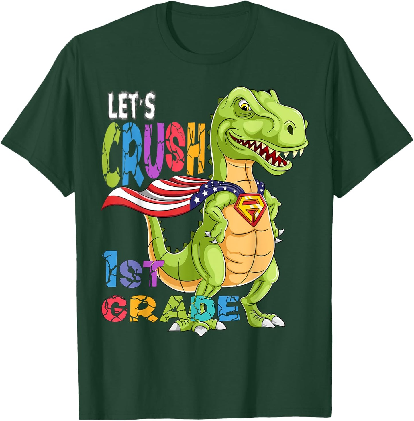 Ready To Crush First Grade Back to School Class of 2035 Boy T-Shirt - T-Shirt | Forest