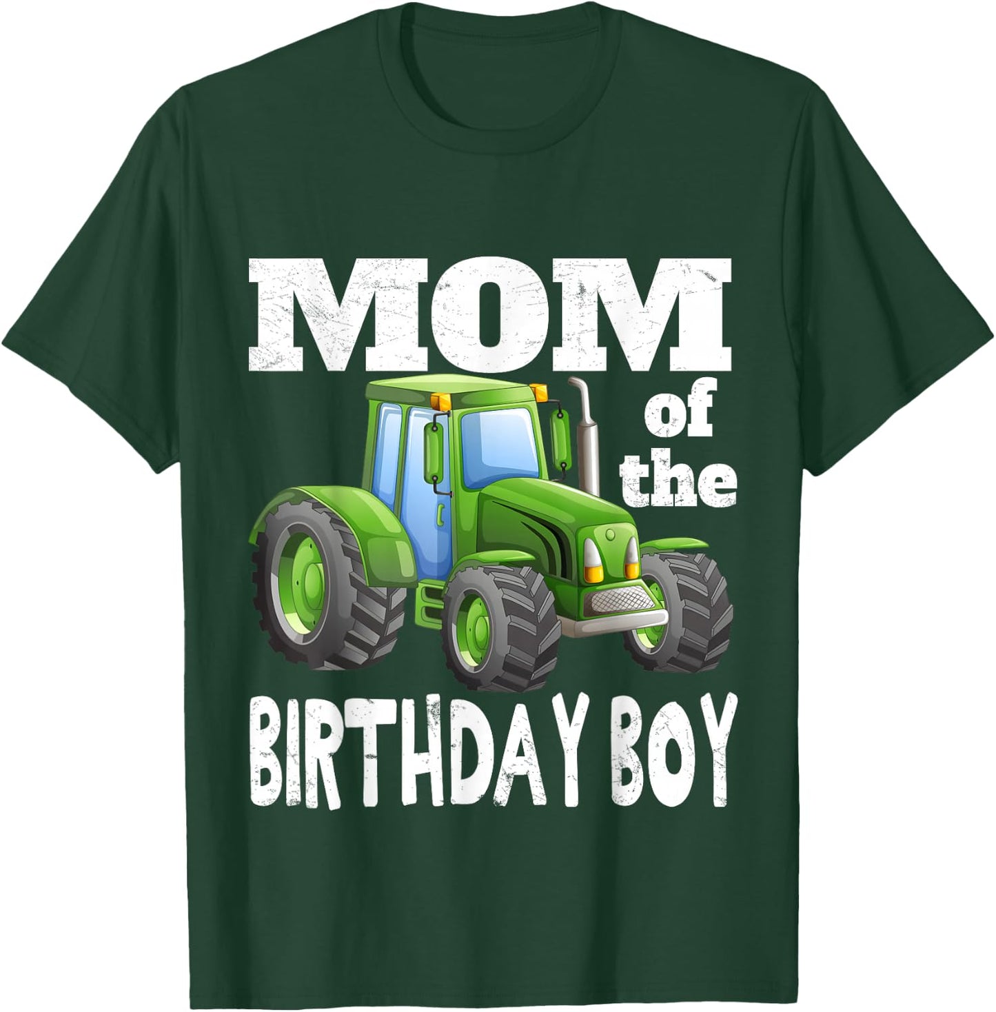 Mom of the Birthday Boy Kids Farm Tractor Party Shirt Idea T-Shirt - T-Shirt | Forest