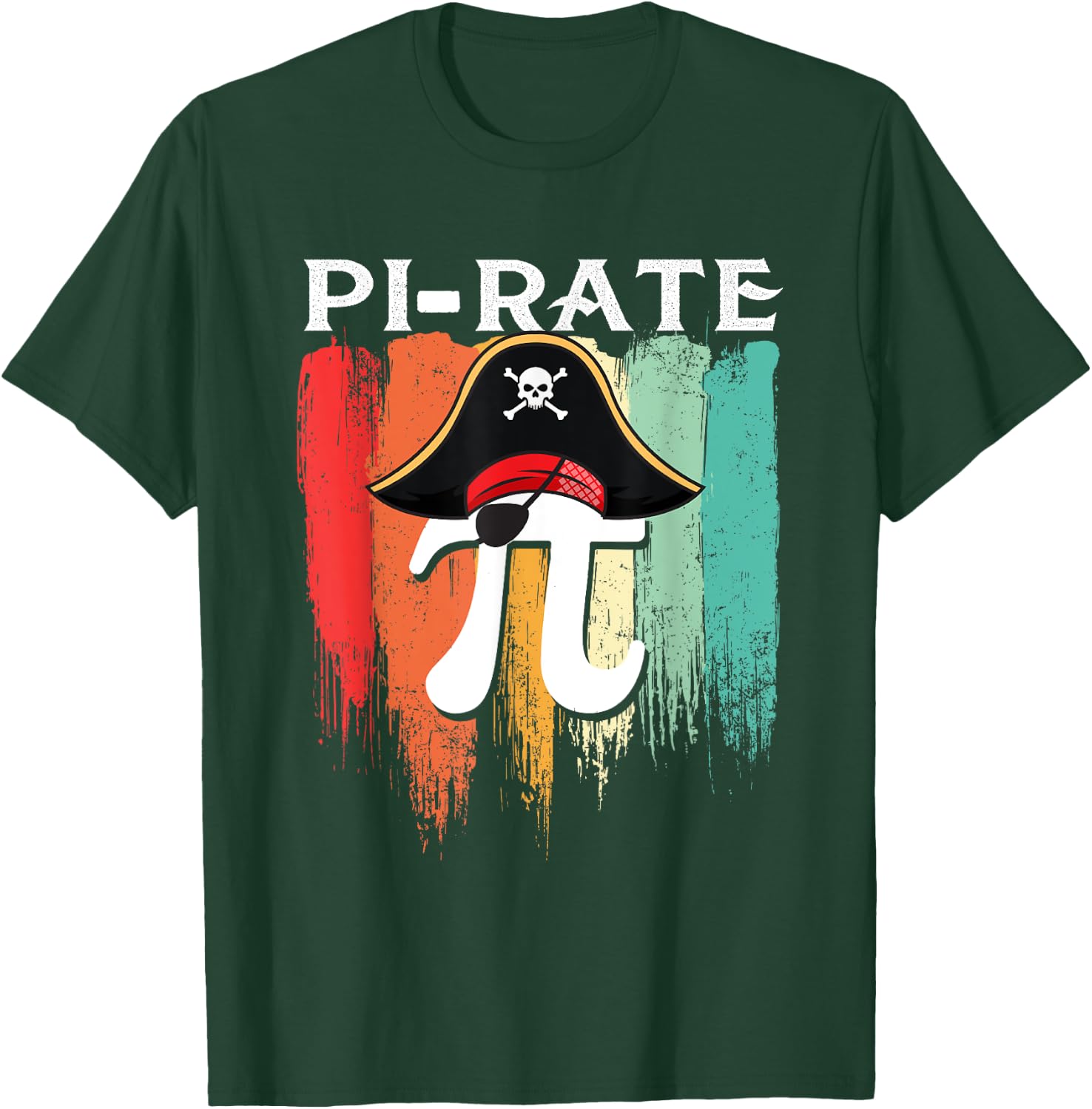 Pi-rate - Pi Day Math Lover Science Teacher Pirates T-Shirt - T-Shirt | Forest