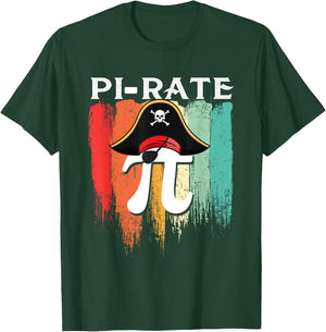 Pi-rate - Pi Day Math Lover Science Teacher Pirates T-Shirt - T-Shirt | Forest