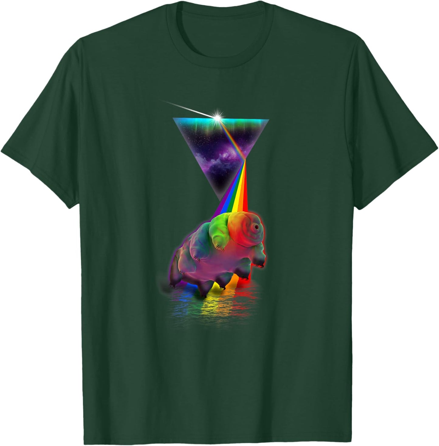 Vintage Retro Prism Tardigrade T-Shirt - T-Shirt | Forest
