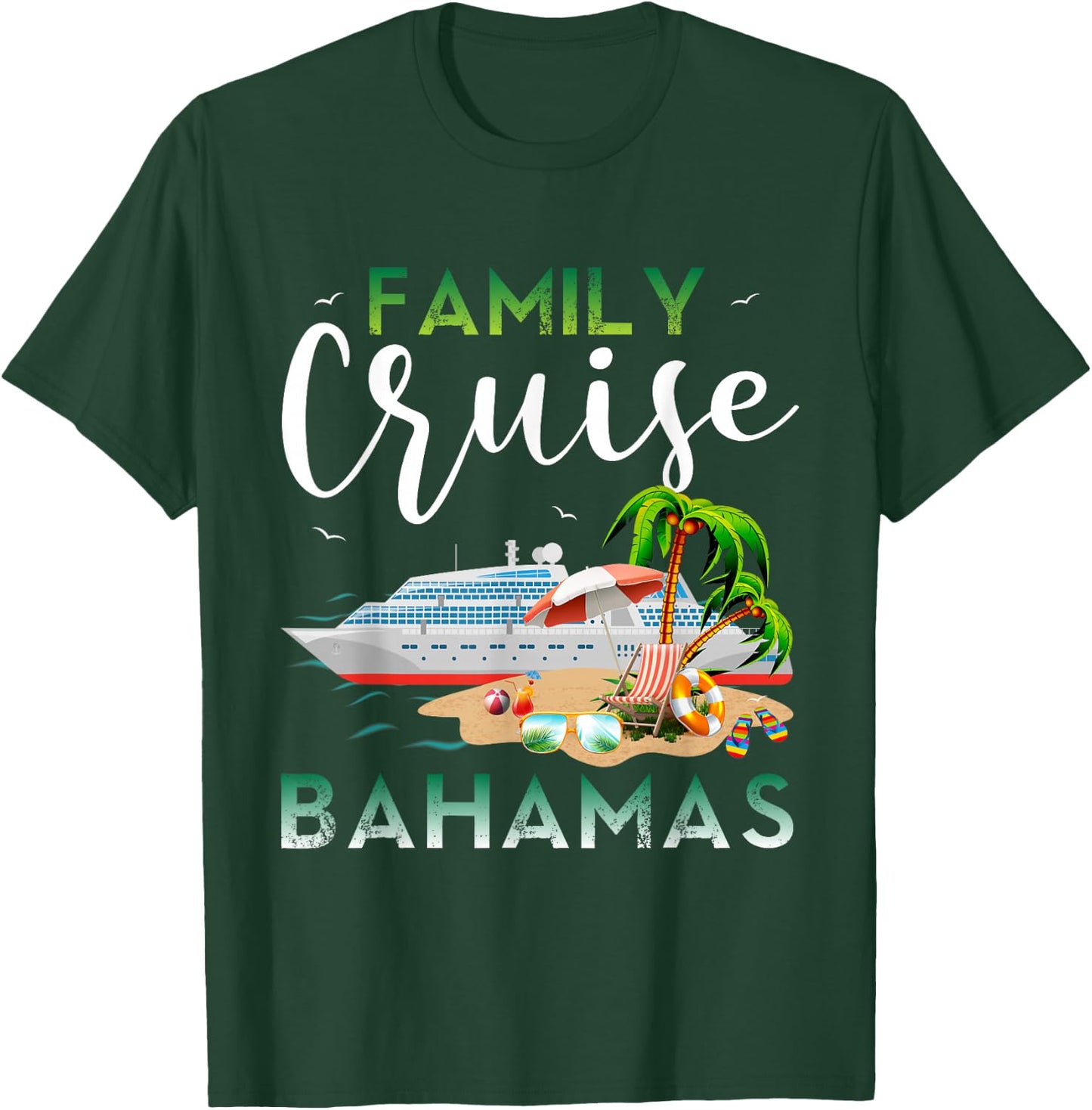 Bahamas Family Cruise Family Cruise Bahamas Shirts Cruise T-Shirt - T-Shirt | Forest