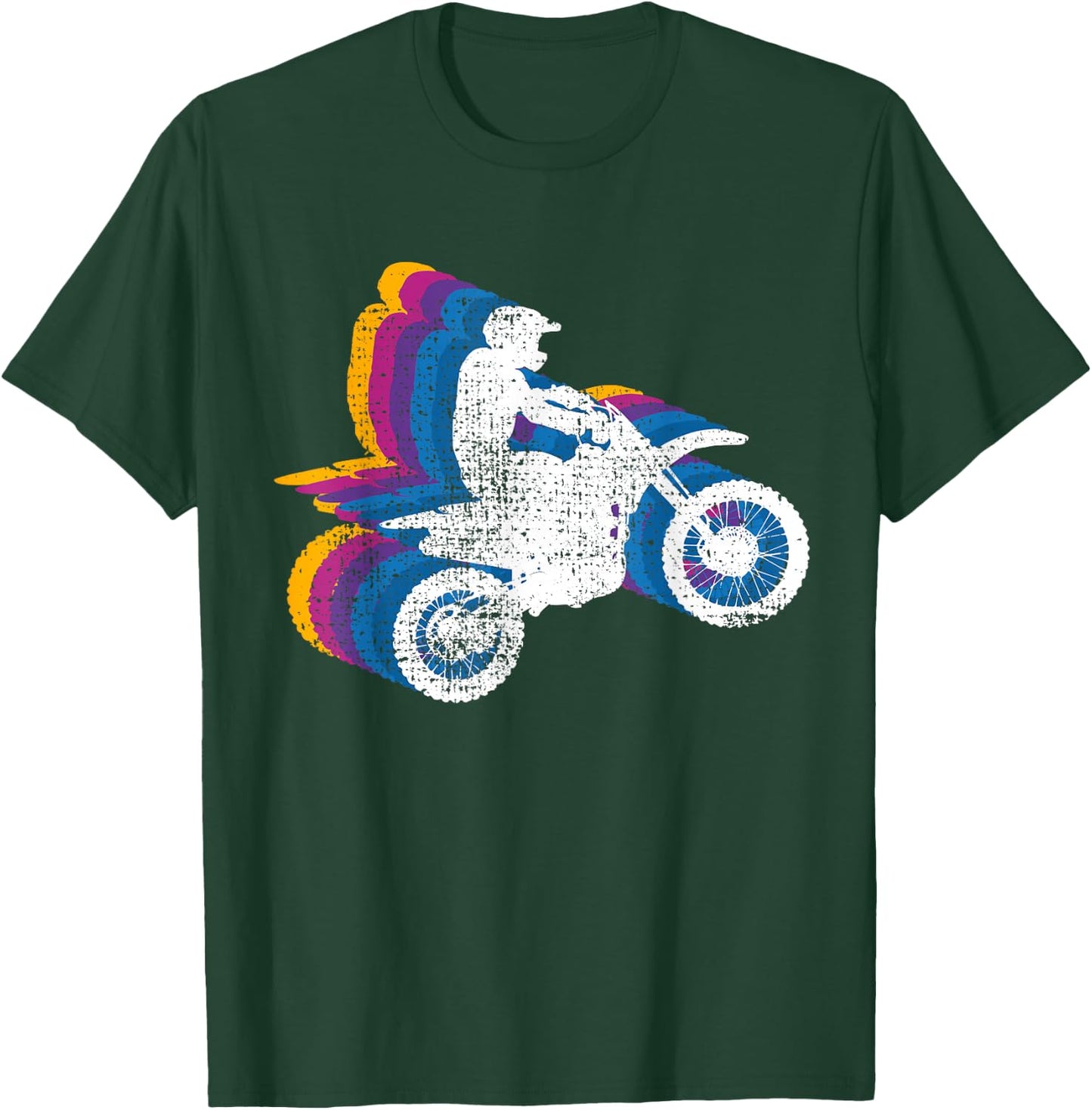 Motocross Motorcross Dirt Bike Gift T-Shirt - T-Shirt | Forest