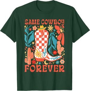 Bride To Be Howdy Western Bachelorette Same Cowboy Forever T-Shirt - T-Shirt | Forest