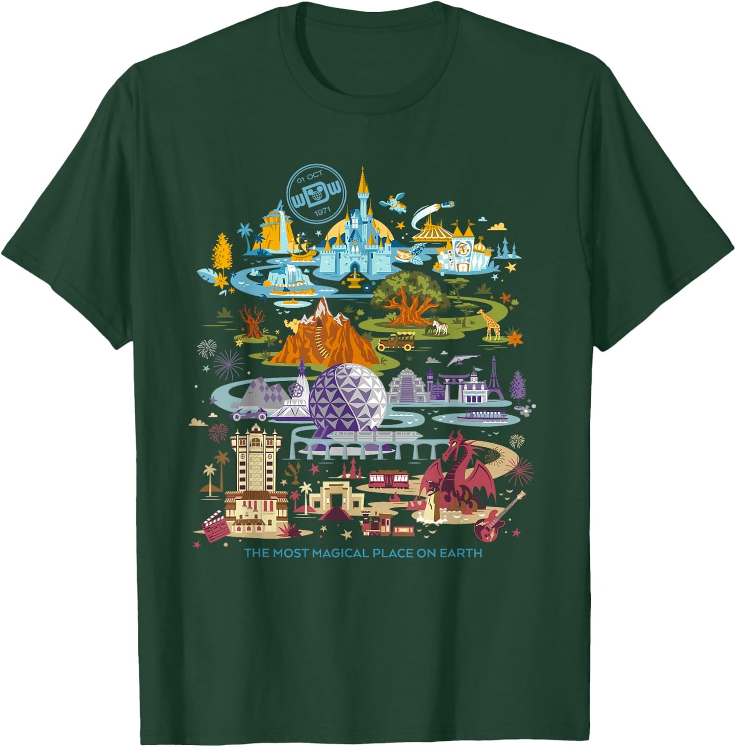 Disney Walt Disney World 50th Anniversary T-Shirt - T-Shirt | Forest
