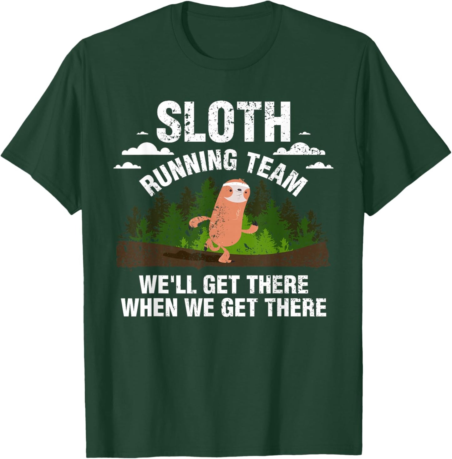 Sloth Running Team T-Shirt - T-Shirt | Forest