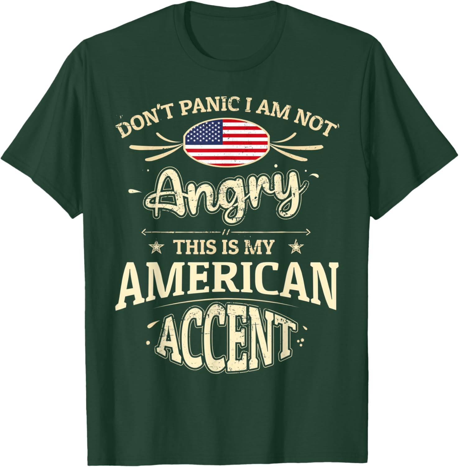 America Flag Souvenirs for Americans Men & Women T-Shirt - T-Shirt | Forest