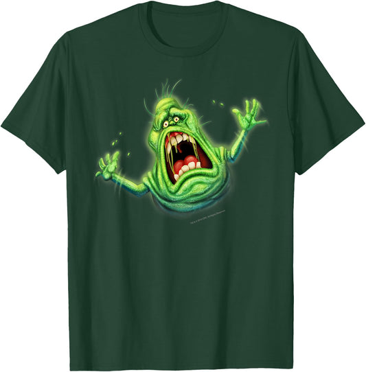 Ghostbusters Slimer Screaming Portrait T-Shirt - T-Shirt | Forest