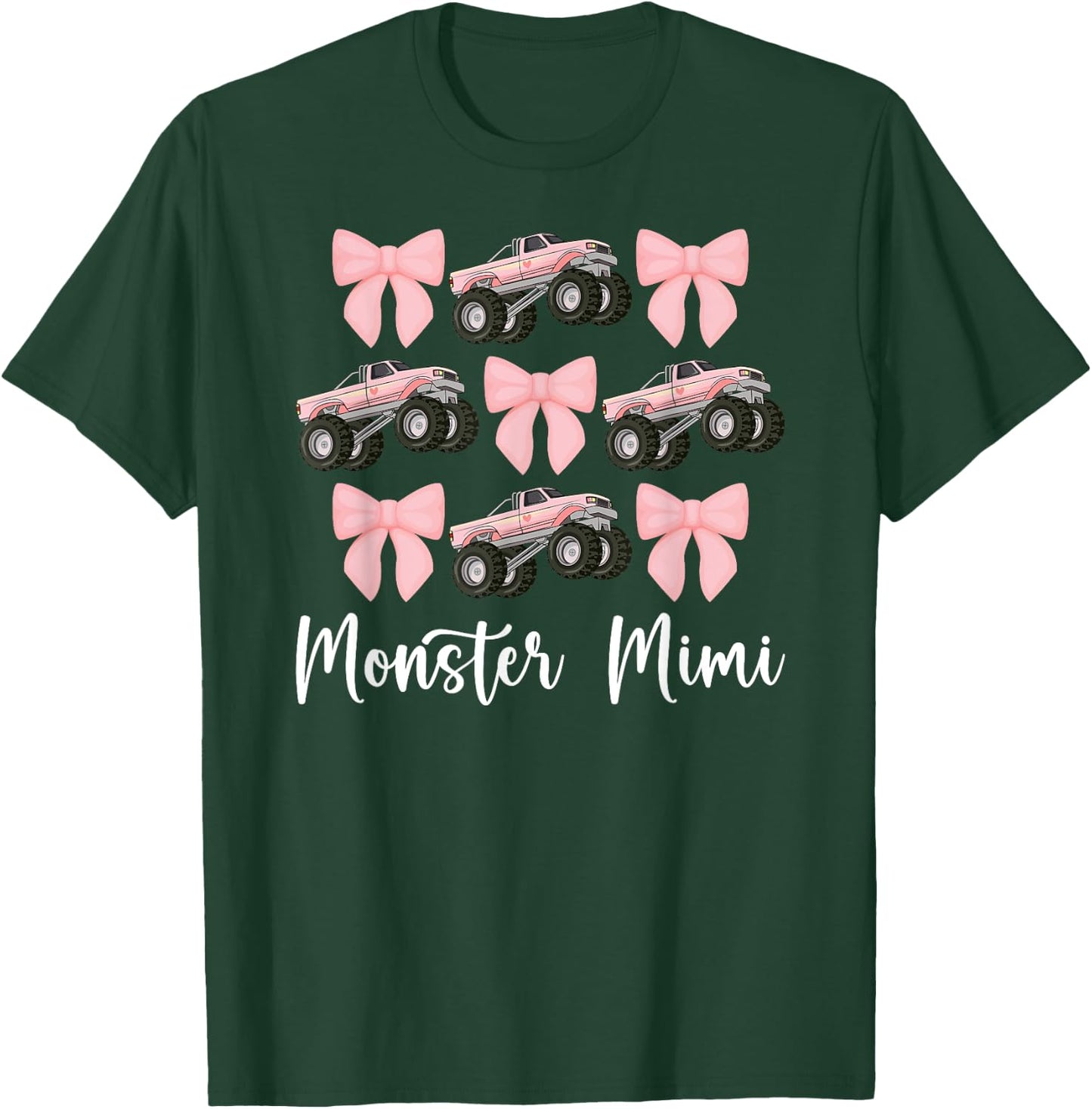 Monster Mimi Cute Monster Truck Mimi Grandma T-Shirt - T-Shirt | Forest