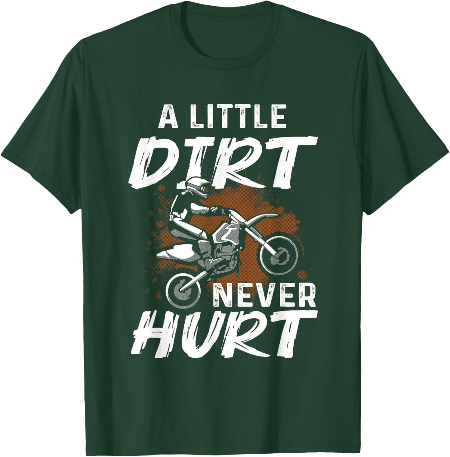 Funny Dirt Bike Gift Boys Men Motorcycle Motocross Biker T-Shirt - T-Shirt | Forest