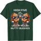 Walnut Friends High Five Nutty Buddies for Snack Lovers T-Shirt - T-Shirt | Forest