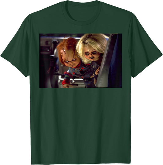 Bride of Chucky Tiffany & Chucky Stare at Ground T-Shirt - T-Shirt | Forest