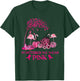 In October We Wear Pink Flamingo Breast Cancer Awareness T-Shirt - T-Shirt | Forest