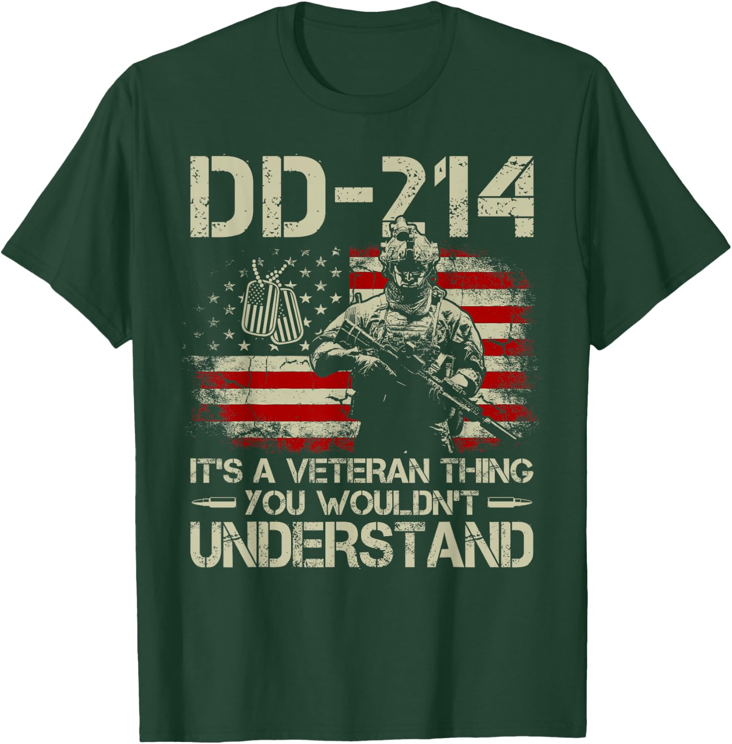 DD-214 It's A Veteran Thing You Wouldn't Understand DD-214 T-Shirt - T-Shirt | Forest