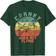 Cranky when not flying funny pilot retro sunset design T-Shirt - T-Shirt | Forest