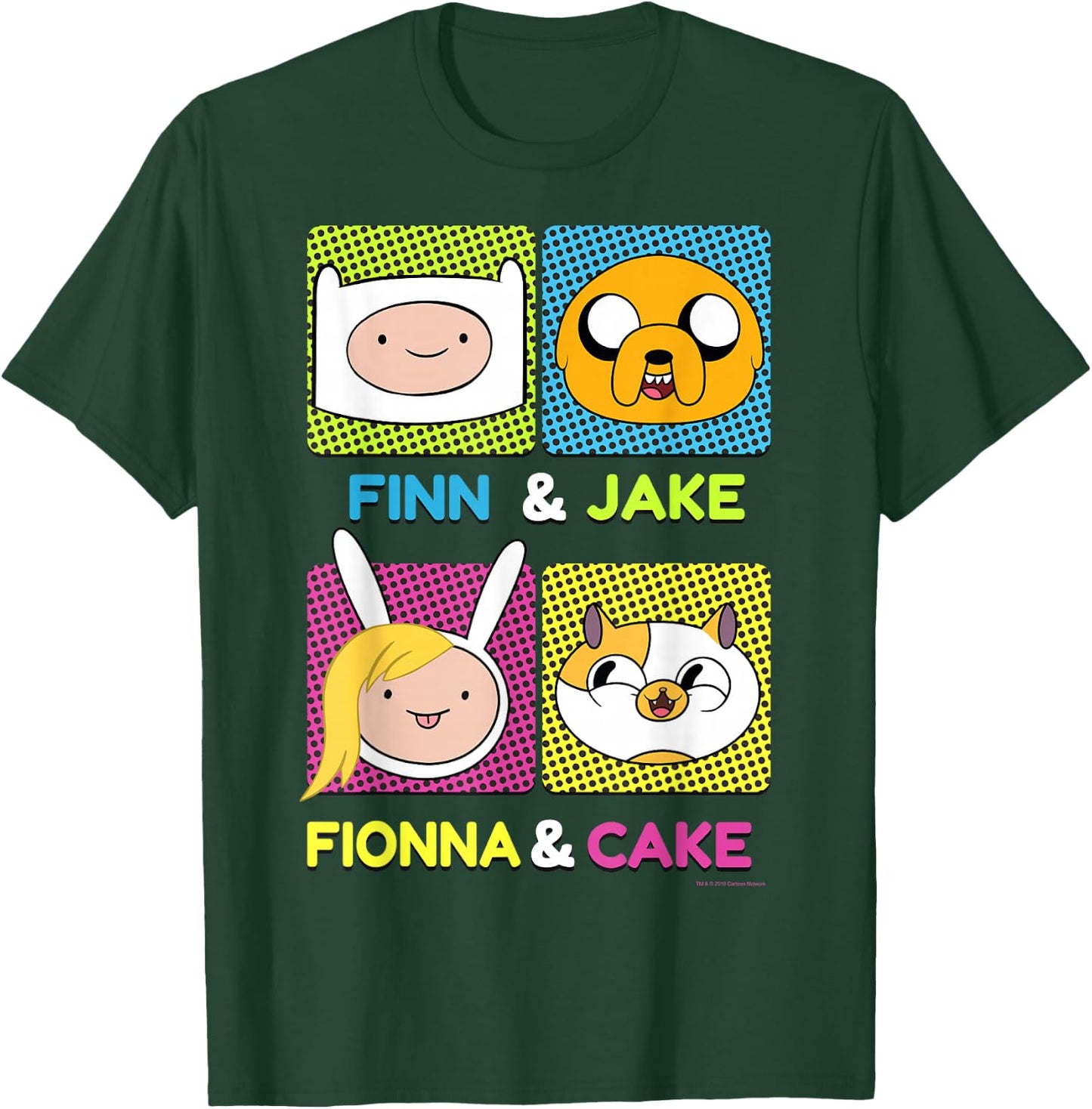 CN Adventure Time Finn & Jake Fionna & Cake Box Up T-Shirt - T-Shirt | Forest