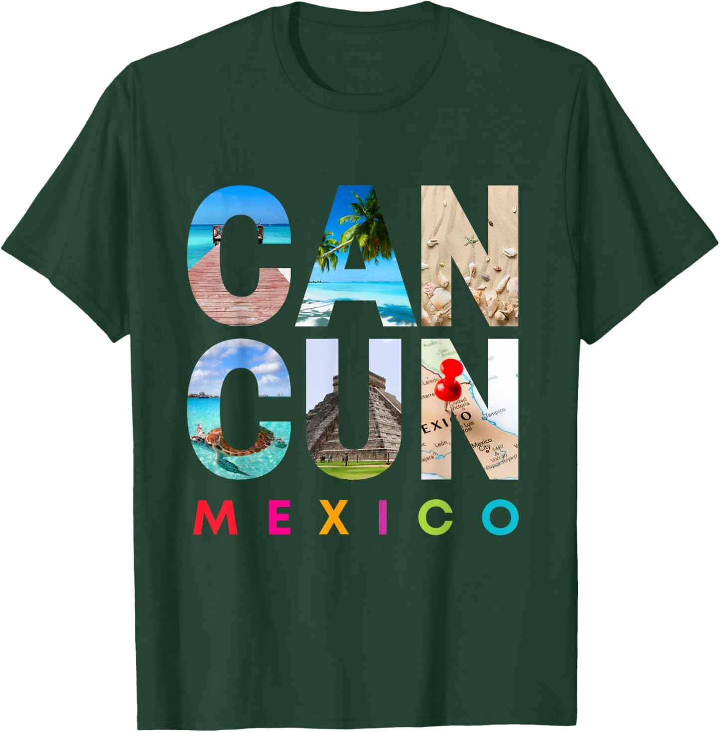 CANCUN MEXICO 2022 Vacation Beach Matching Family Group T-Shirt - T-Shirt | Forest