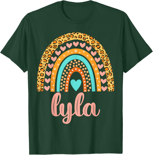 Lyla Lyla Name Birthday Shirt Gift T-Shirt - T-Shirt | Forest