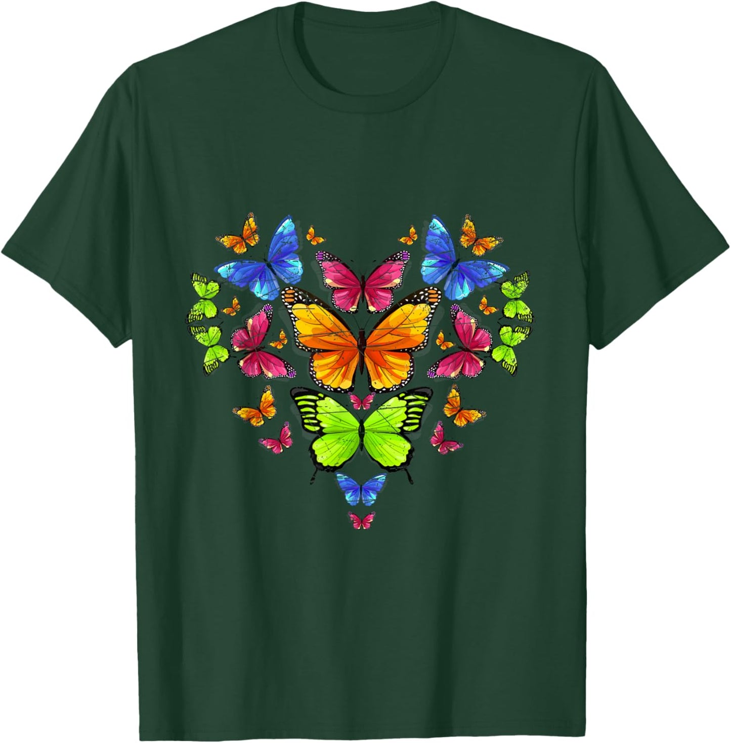 Heart Butterfly T-Shirt - T-Shirt | Forest