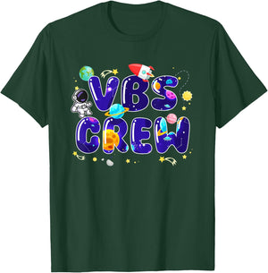 VBS Crew 2026 Space Astronaut Vacation Bible School T-Shirt - T-Shirt | Forest