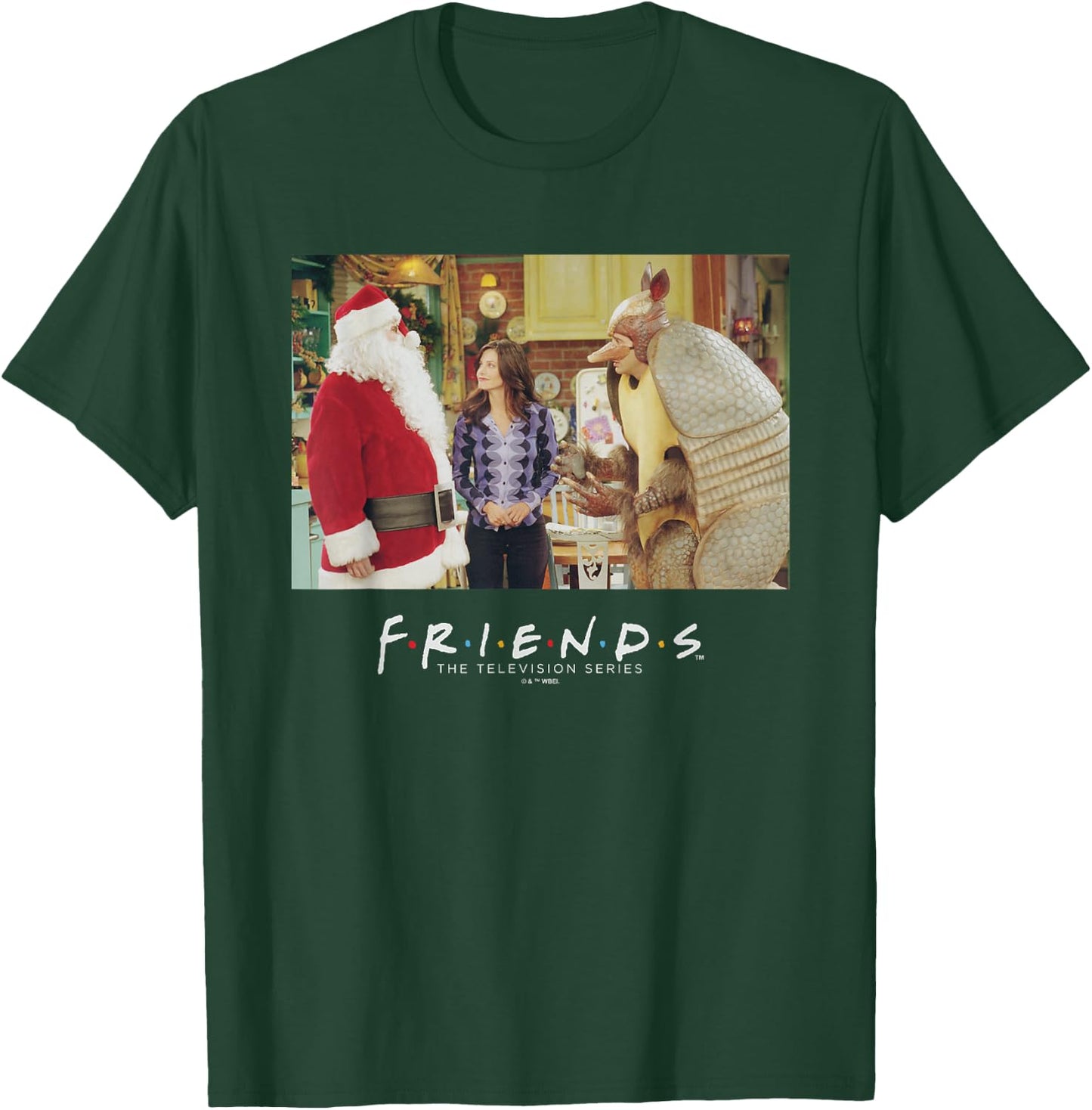 Friends Christmas Armadillo T-Shirt - T-Shirt | Forest