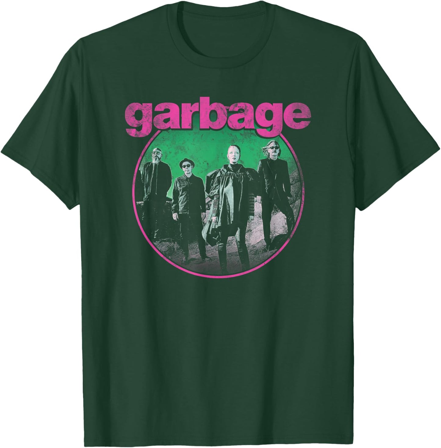 Garbage - Circle Photo T-Shirt - T-Shirt | Forest