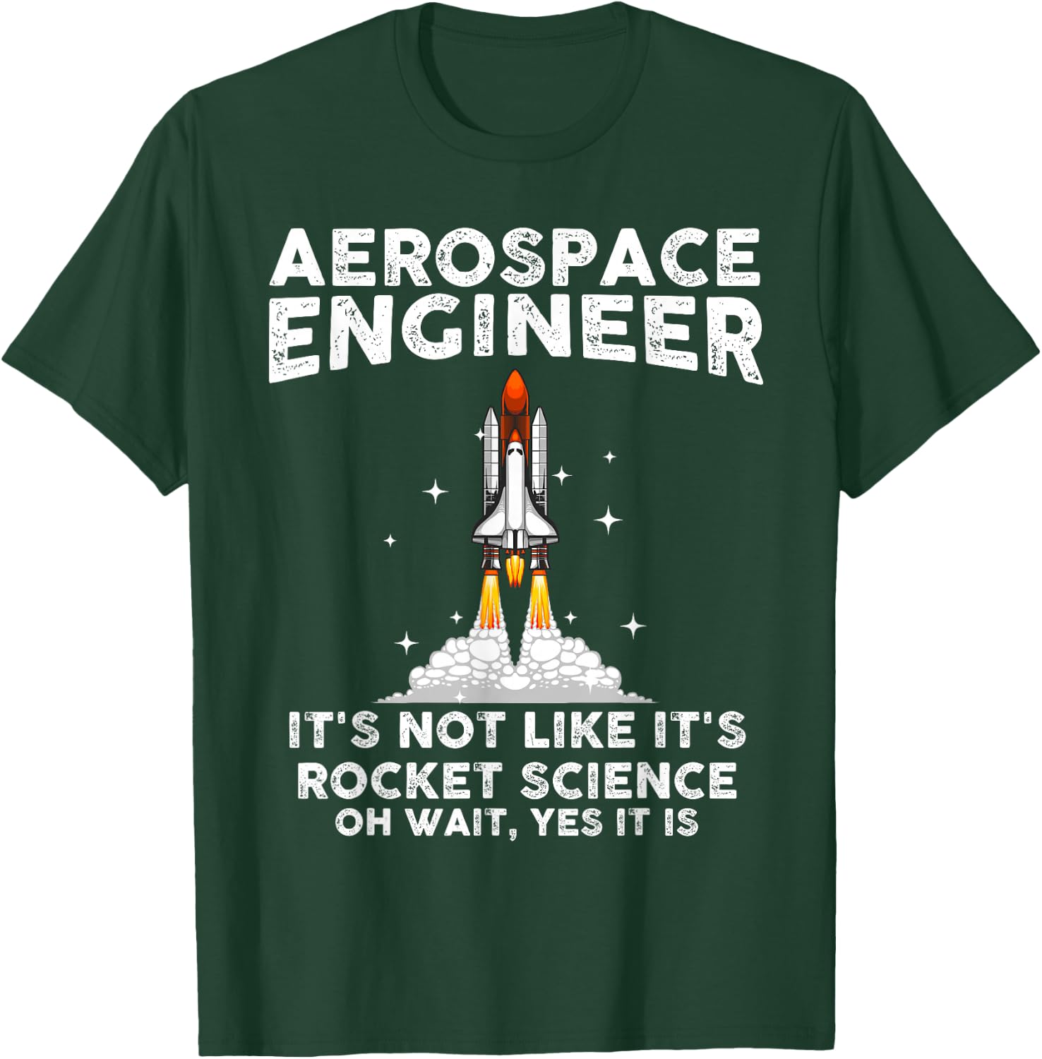 Cool Aerospace Engineer Women Rocket Scientist Space T-Shirt - T-Shirt | Forest